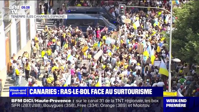 Aux îles Canaries, les habitants manifestent contre le surtourisme
