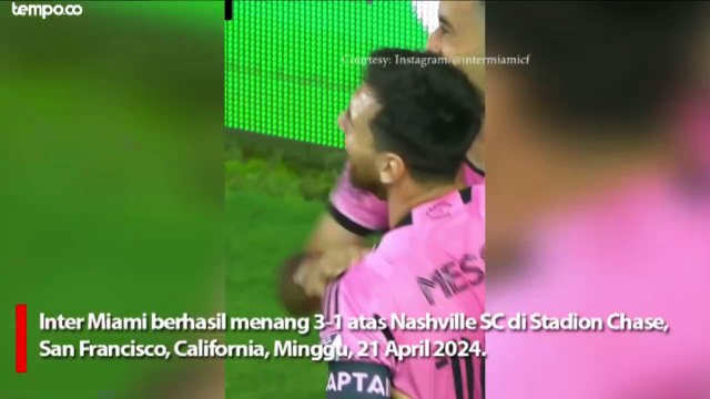 Inter Miami vs Nashville, Menang 3-1 Duet Messi dan Busquets