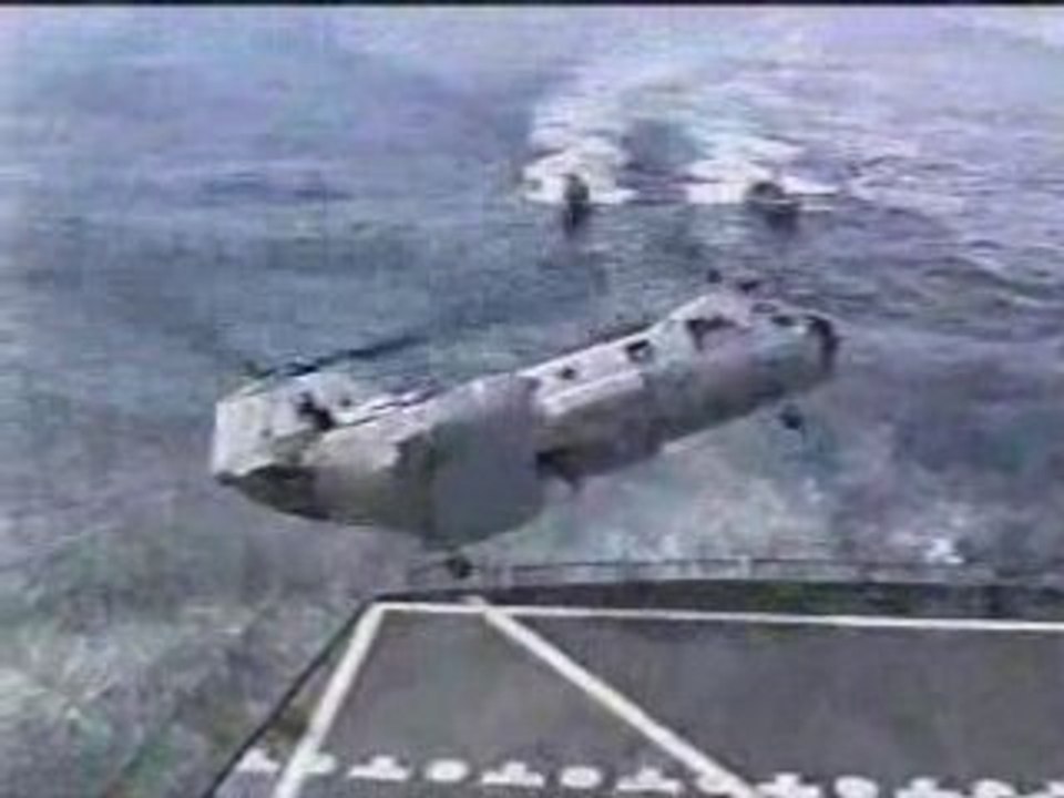 Atterissage raté helicoptere