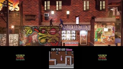 Comparación entre Ninja Gaiden (1988) y el remasterizado de Videogame Stage Remaker