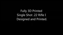 Crean el primer rifle en 3D