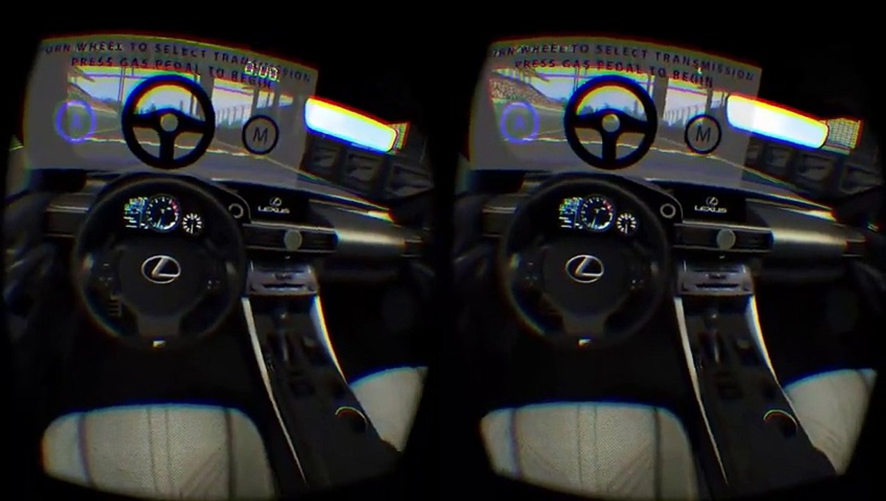 Simulador de manejo de Lexus con Oculus Rift