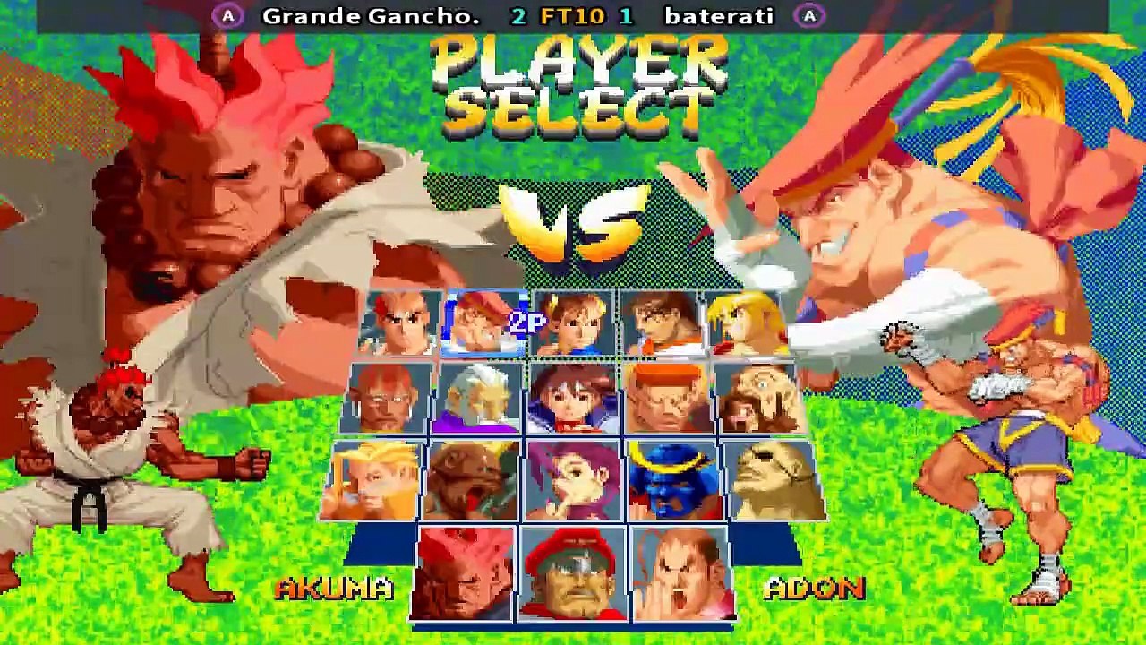 Street Fighter Alpha 2 - Grande Gancho.  Vs Baterati  FT10