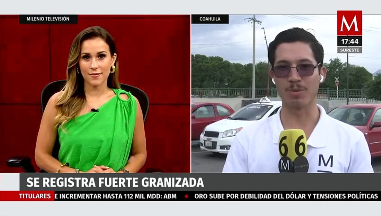 Fuerte granizada arrasa con Saltillo, Coahuila