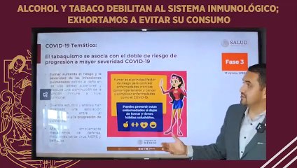 Secretario de Salud invita a evitar el consumo de alcohol y tabaco ante Covid-19