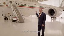 Con este comercial AMLO promociona rifa del avión presidencial