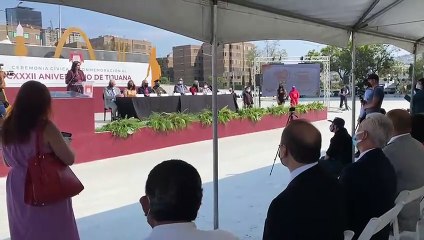 Ceremonia por la celebración del 132 aniversario de Tijuana