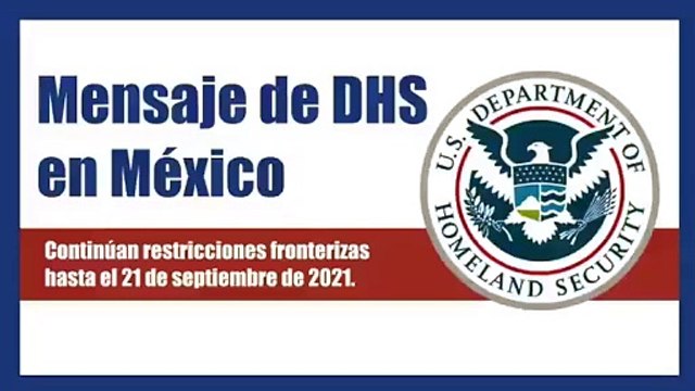 Estados Unidos extiende restricciones fronterizas hasta septiembre