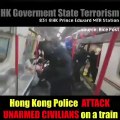 Policía de Hong Kong ataca a manifestantes desarmados
