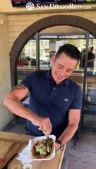 Asada taco al Palmitos Mexican Eatery