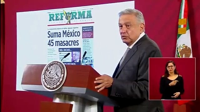 Ahí están las masacres jejeje : AMLO