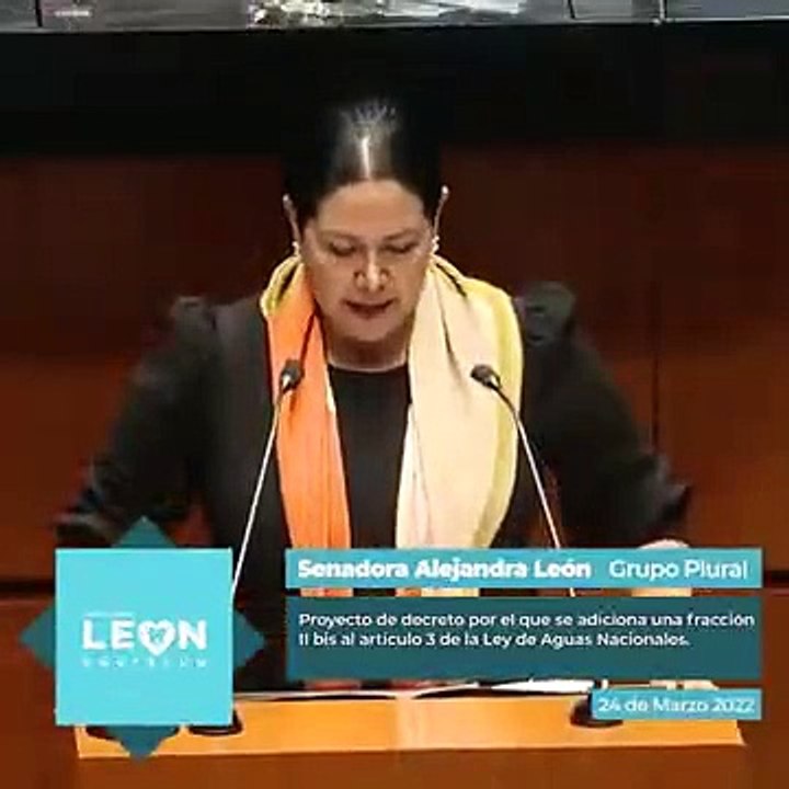 La senadora Alejandra León Gastélum avala un de...