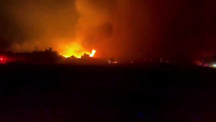 Incendio forestal en Modjeska Canyon