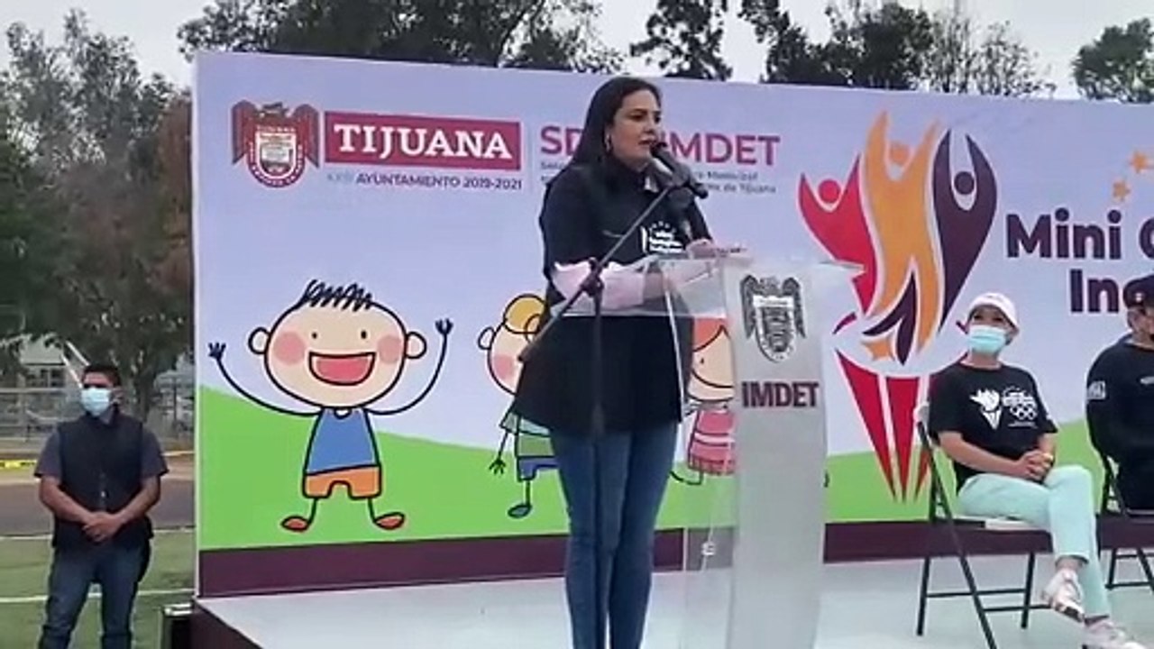 Alcaldesa de Tijuana Karla Ruiz presente en Miniolimpiada Incluyente 2021