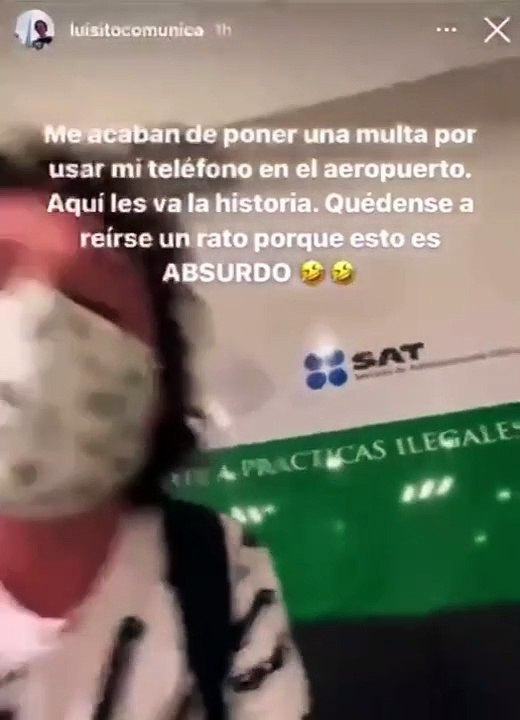 Luisito Comunica es multado en el Aeropuerto de la CDMX