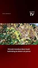 Mencoba Kelezatan Lawar Daun Buah Belimbing di Desa Gulingan
