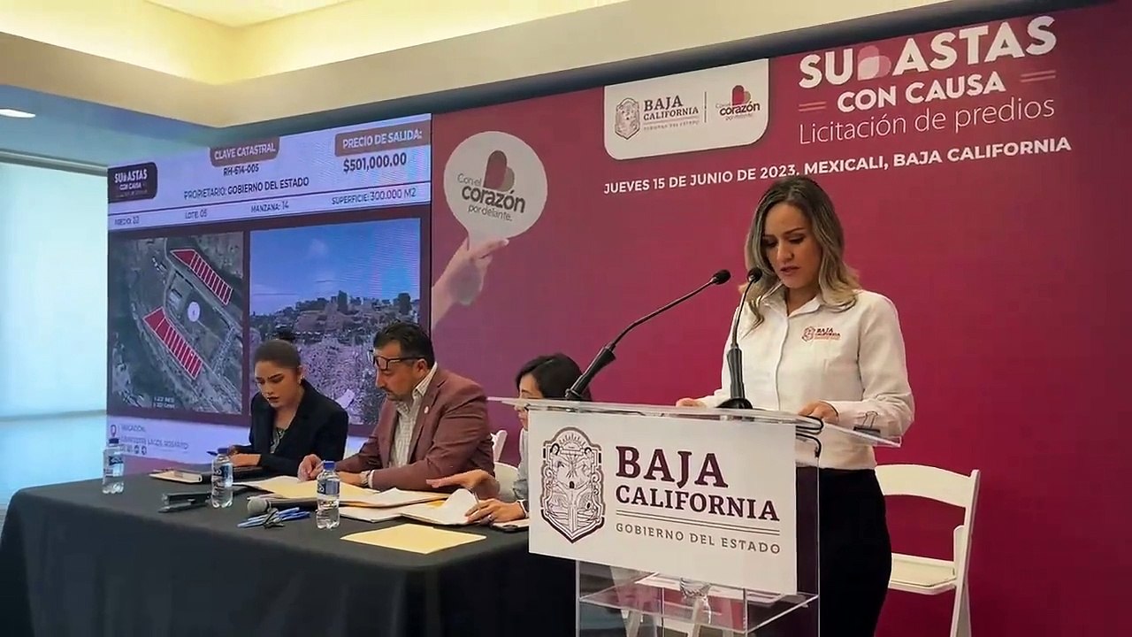 Gobernadora Marina del Pilar encabeza subasta de predios por segundo año consecutivo