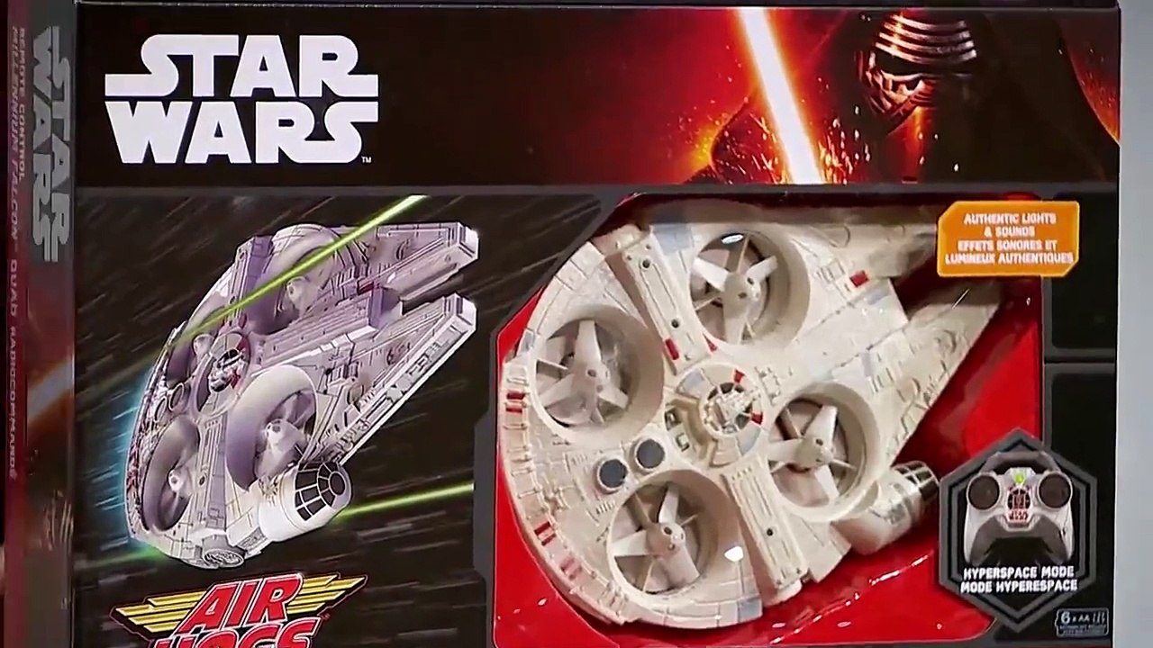 ¡El dron del Millenium Falcon en acción!