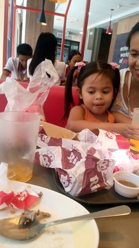 family bonding at jollibee