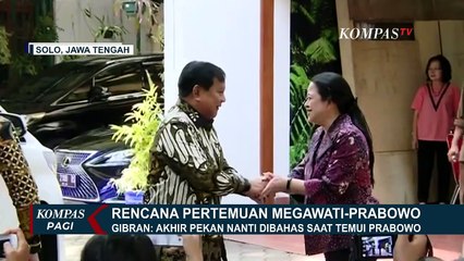 Soal Pertemuan dengan Megawati, Gibran: Akhir Pekan Nanti Dibahas saat Temui Prabowo