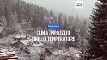 Romania, clima impazzito: brusco calo delle temperature, dai 22 ai meno 2 gradi