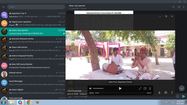 किशनगढ़बास के इस पोलिंग बूथ पर शादी समारोह जैसा माहौल, देखें ये वीडियो