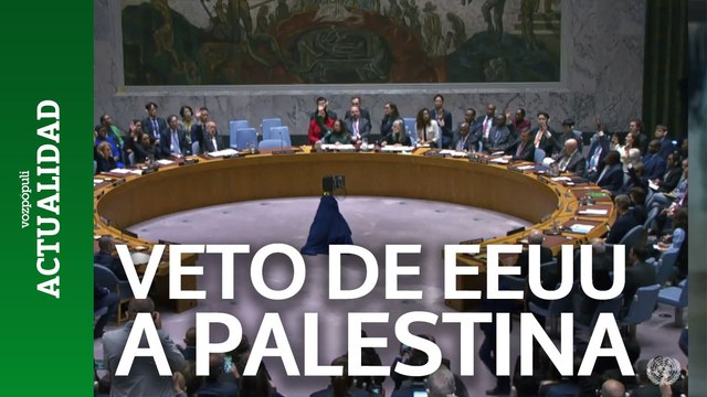 EEUU veta el ingreso de Palestina en la ONU como miembro de pleno derecho