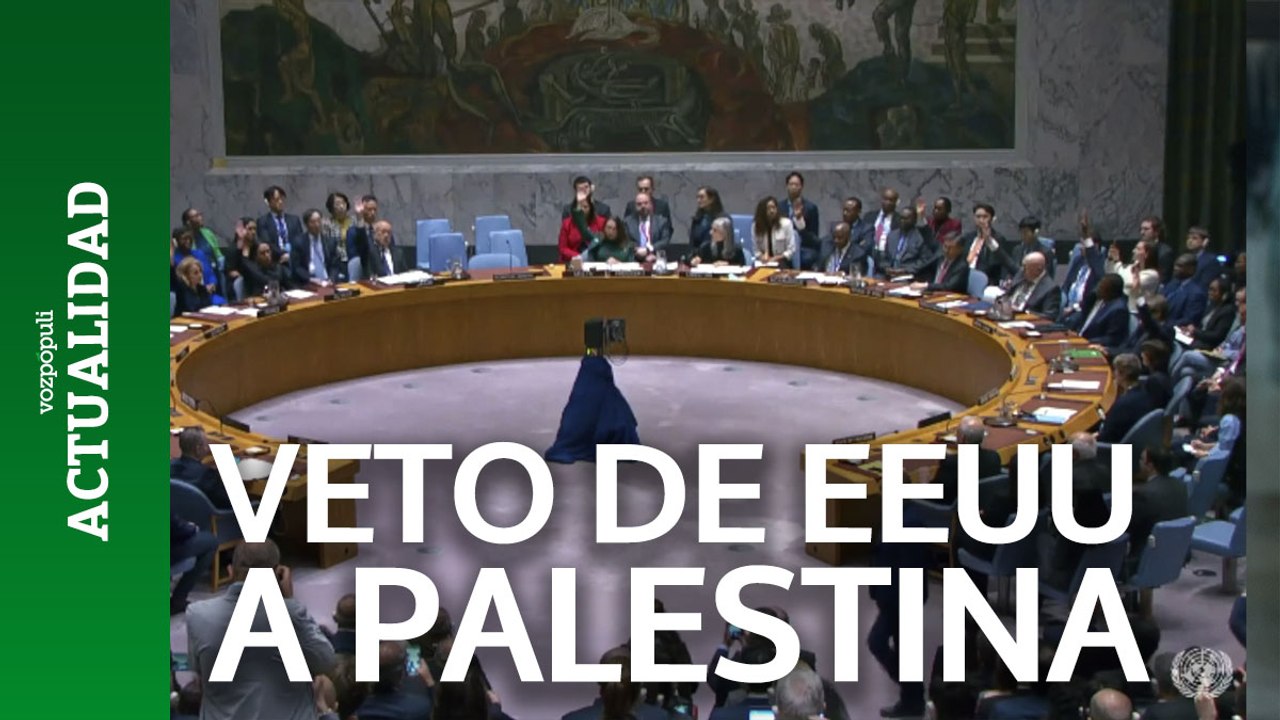 EEUU veta el ingreso de Palestina en la ONU como miembro de pleno derecho