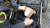 Cocaina nel passeggino e munizioni per la criminalità organizzata: corriere arrestato in flagranza a Messina