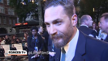 Tom Hardy y Woody en la premiere de Legend