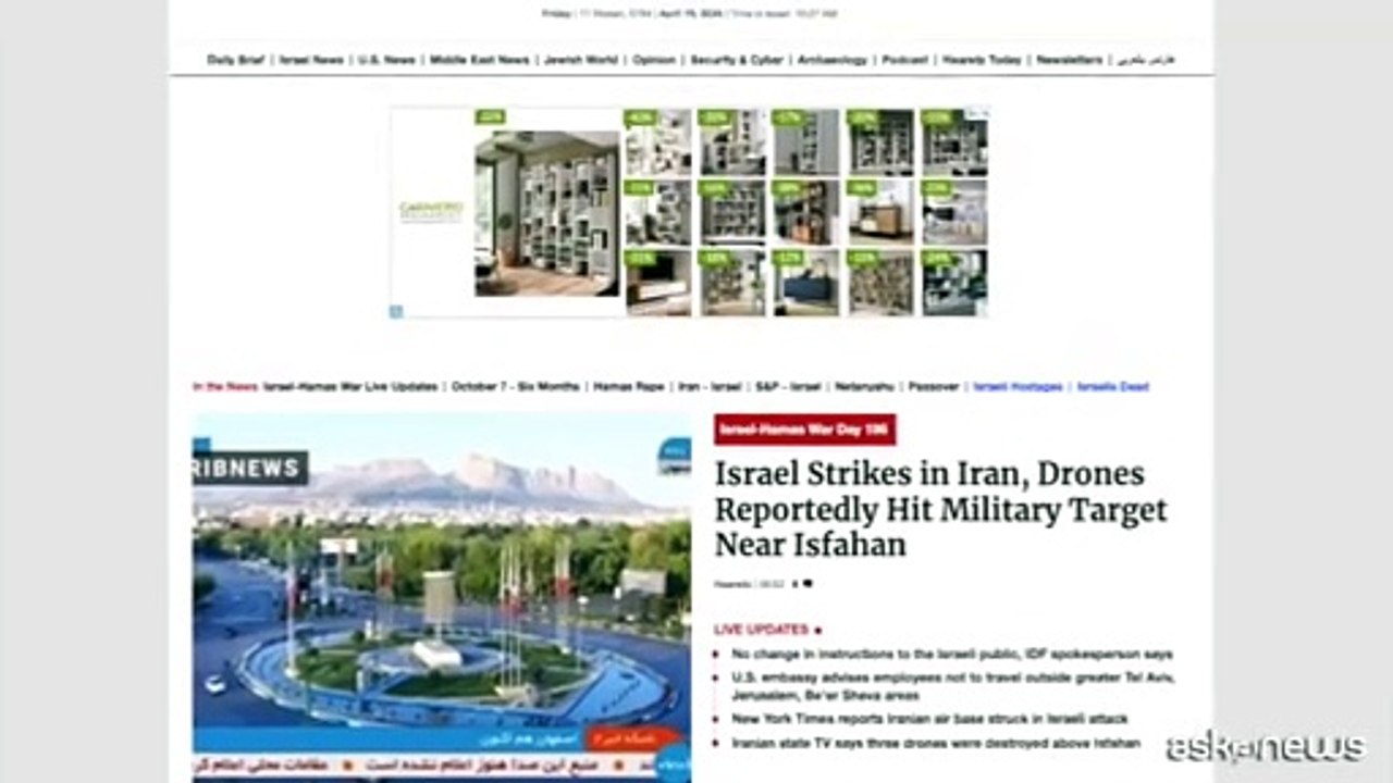 Medio Oriente, Israele attacca l'Iran: "reazione a nostra difesa"