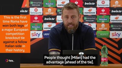 Télécharger la video: De Rossi likens Roma's mentality to Real Madrid's