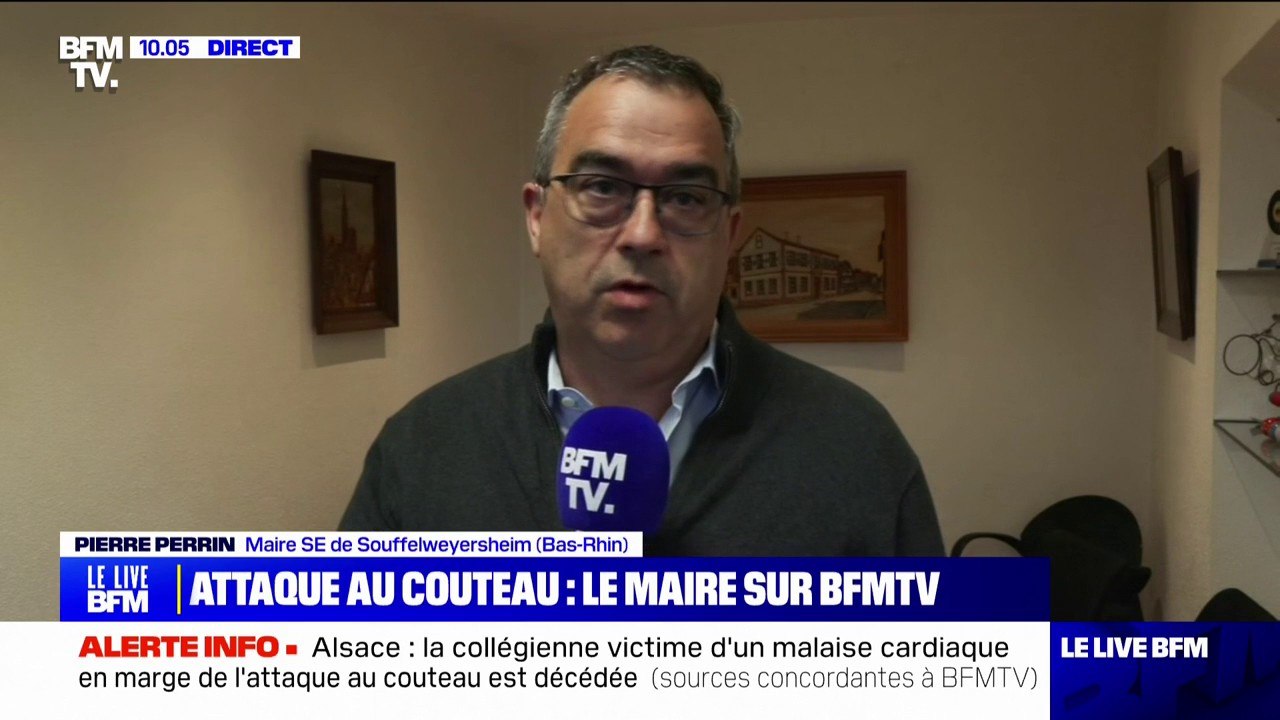 "Nous sommes tous sidérés": le maire de Souffelweyersheim s'exprime sur la mort d'une collégienne en marge d'une attaque au couteau