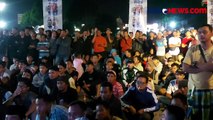 Momen Keseruan Warga Kebumen Nobar Timnas Indonesia U-23 di Alun-alun Pancasila