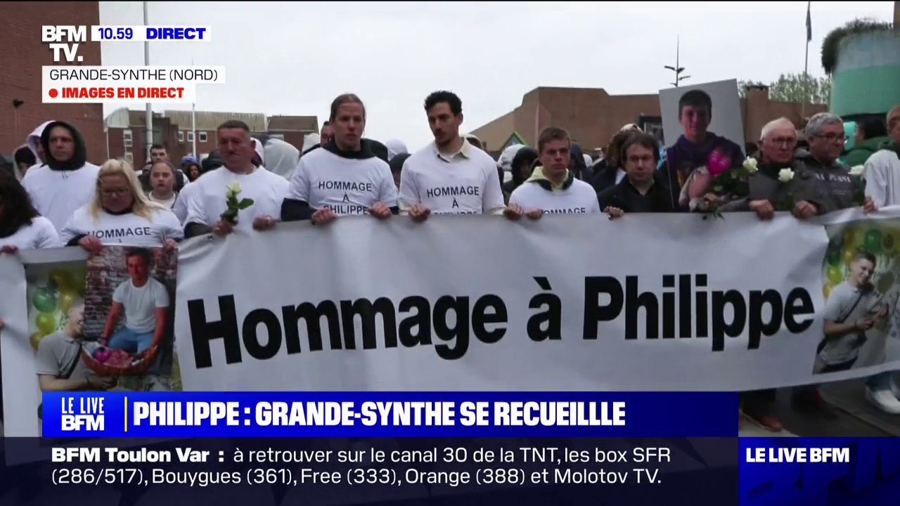 Grande-Synthe: près de 1000 personnes participent à la marche blanche en hommage à Philippe