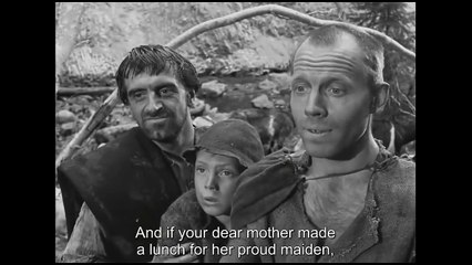 El Manantial de la Doncella - Escena del encuentro con los ladrones