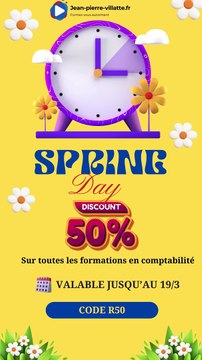 Profitez des spring day pour développer vos compétences en comptabilité