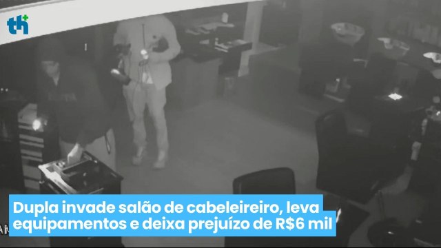 Dupla invade salão de cabeleireiro, leva equipamentos e deixa prejuízo de R$6 mil