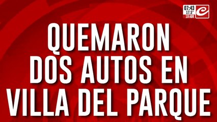 Otro ataque de los "quemacoches": incendiaros dos automóviles en Villa del Parque
