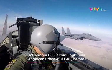 Biden Bangga! Jet Tempur F-15E Melibas Puluhan Drone Iran