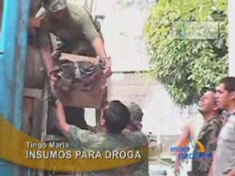 INSUMOS PARA DROGA - TINGO MARÍA