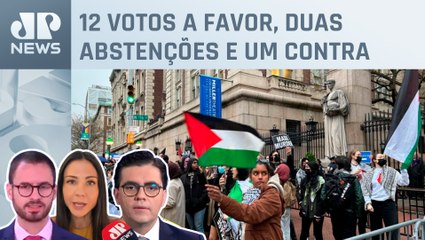 EUA vetam adesão da Palestina como membro pleno da ONU; Neitzke, Amanda Klein e Vilela analisam