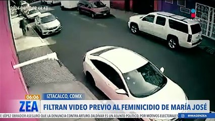 Filtran video previo al feminicidio de María José en Iztacalco, CDMX