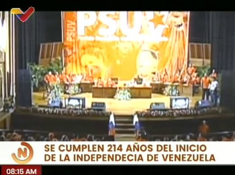Pueblo venezolano conmemora los 214 años de su Declaración de Independencia