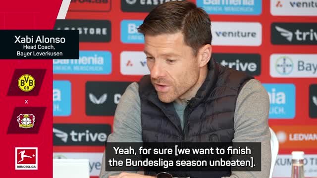 Leverkusen want to be Bundesliga Invincibles - Alonso