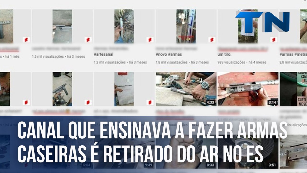 Canal que ensinava a fazer armas caseiras é ret...