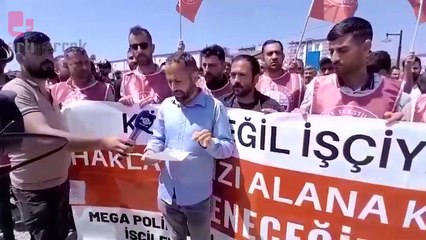 Mega Polietilen işçilerinin direnişi 12. gününde... İşçiler İŞKUR önünde eylemdeydi 