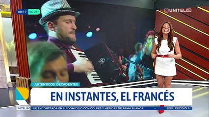 “Siempre que vamos a Bolivia es una alegría”, expresó “el francés” fundador de los Auténticos Decadentes 
