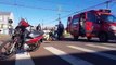 Mulher fica ferida após colisão entre Sandero e Honda Biz no Bairro Coqueiral