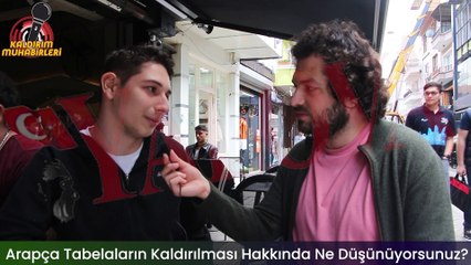Kaldırım Muhabirleri; Vatandaş Arapça Tabelalara Ne Diyor?